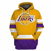 Lakers Gold All Stitched Hooded Sweatshirt,baseball caps,new era cap wholesale,wholesale hats